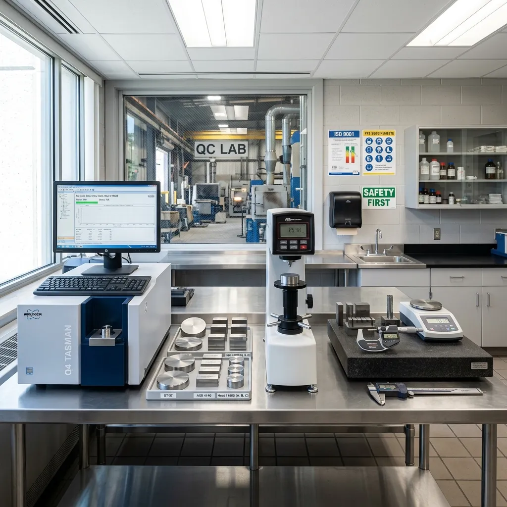 Metallurgical quality control laboratory